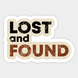 Lost And Found Sticker